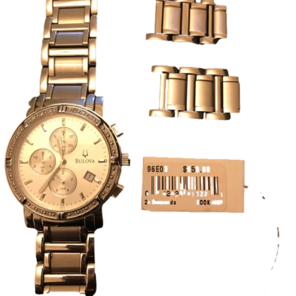 Bulova Classy Unisex Silver Diamond Watch - Picture 3 of 7
